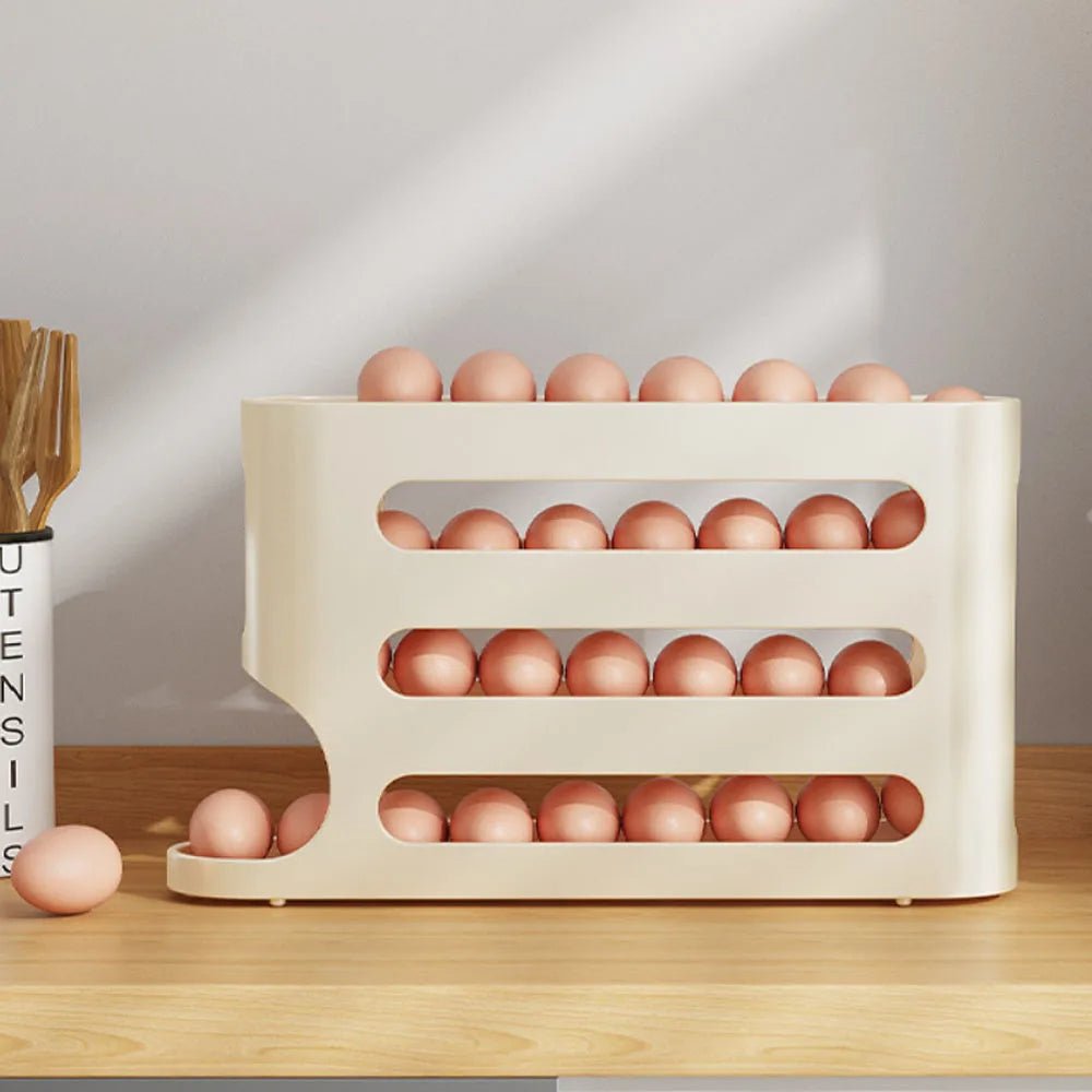 4-Tier Egg Storage Box for Fresh, Organized Fridge
