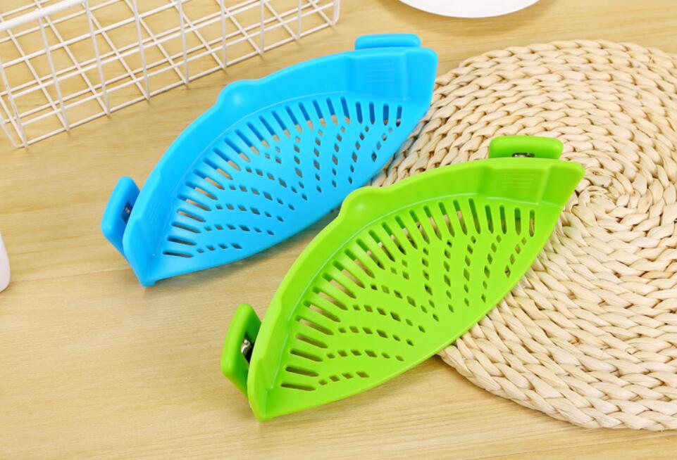 Clip-On Silicone Strainer for Easy, Mess-Free Draining