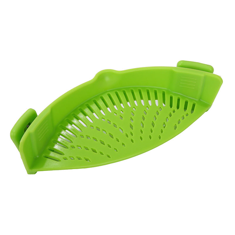 Clip-On Silicone Strainer for Easy, Mess-Free Draining