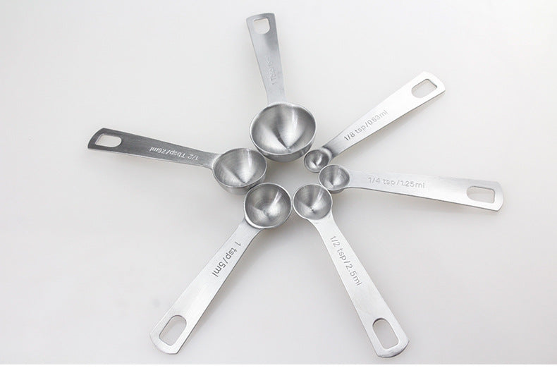 Easy-Store Stainless Steel Measuring Spoons for Everyday Cooking