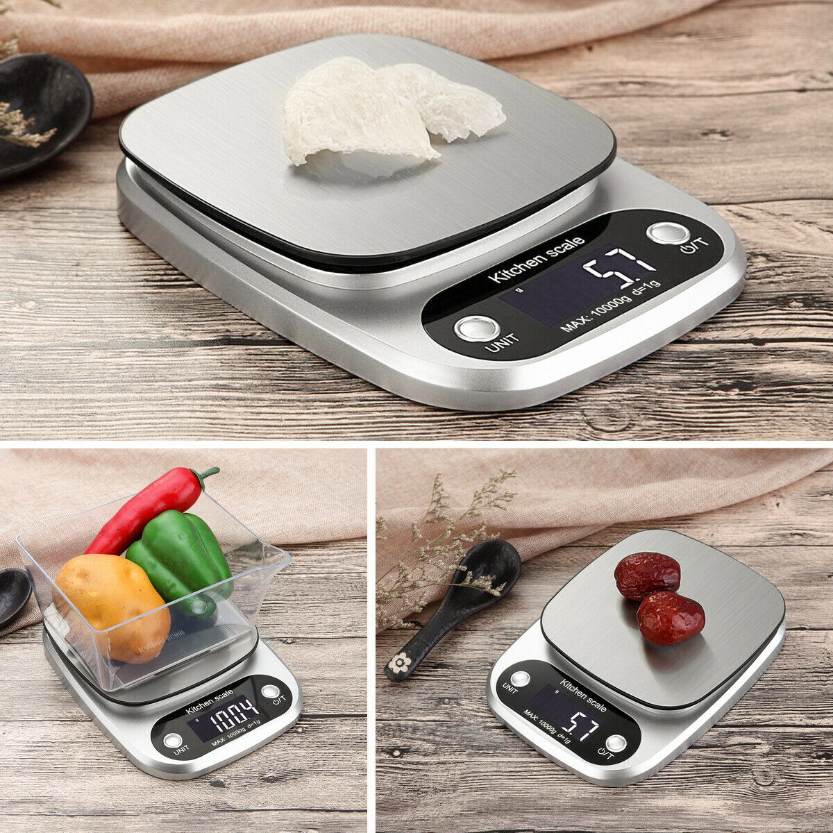Smart Digital Kitchen Scale for Cooking, Diet, and Prep