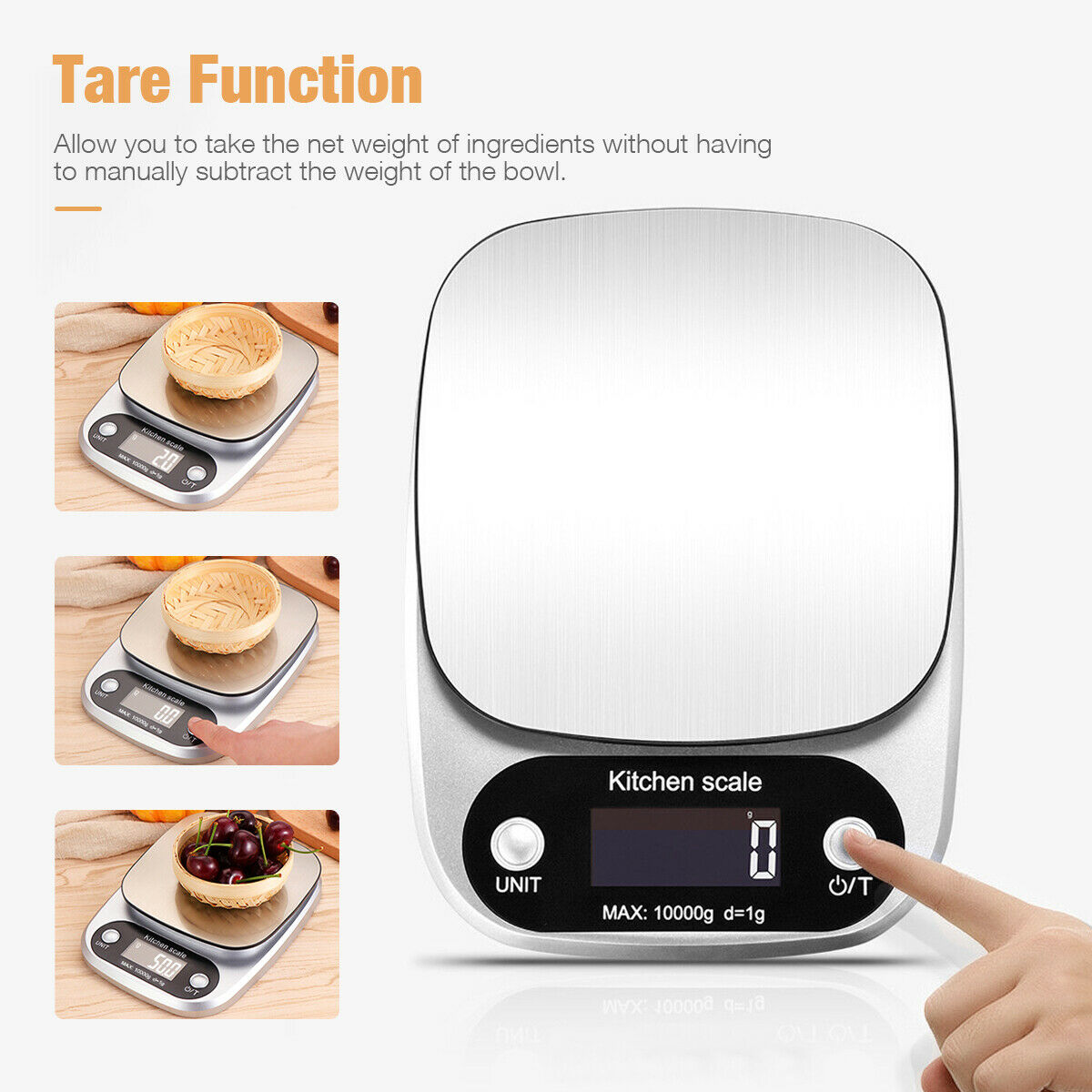 Smart Digital Kitchen Scale for Cooking, Diet, and Prep