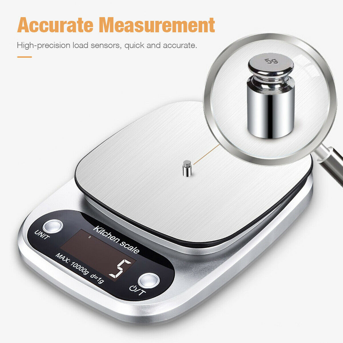 Smart Digital Kitchen Scale for Cooking, Diet, and Prep