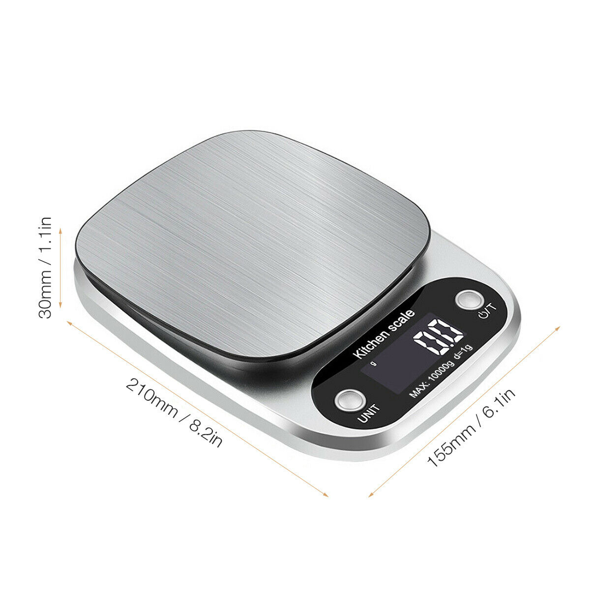 Smart Digital Kitchen Scale for Cooking, Diet, and Prep