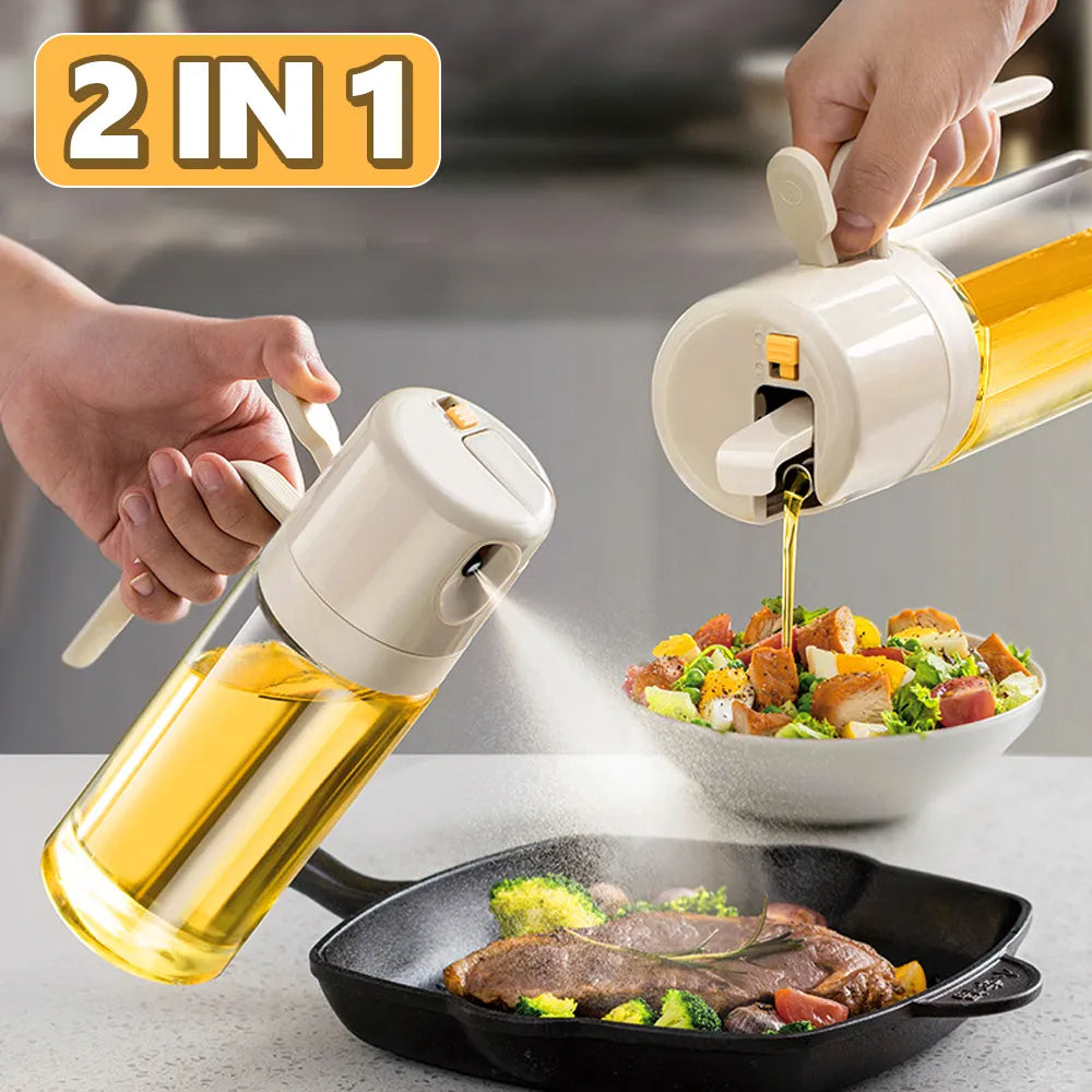 Easy Spray and Pour Oil Bottle for Everyday Cooking