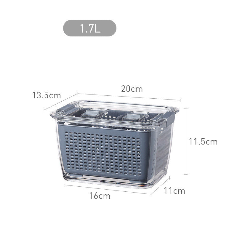 Easy-Drain Crisper Containers for Longer-Lasting Produce