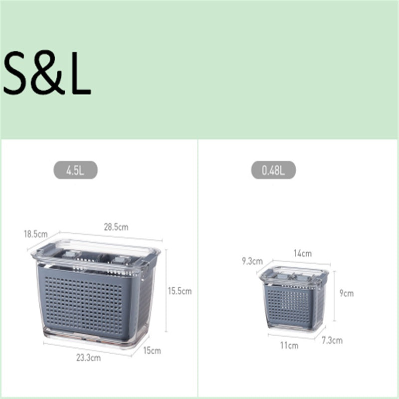 Easy-Drain Crisper Containers for Longer-Lasting Produce