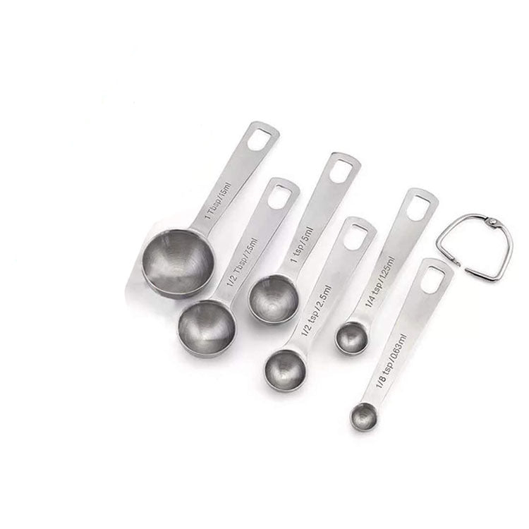 Easy-Store Stainless Steel Measuring Spoons for Everyday Cooking
