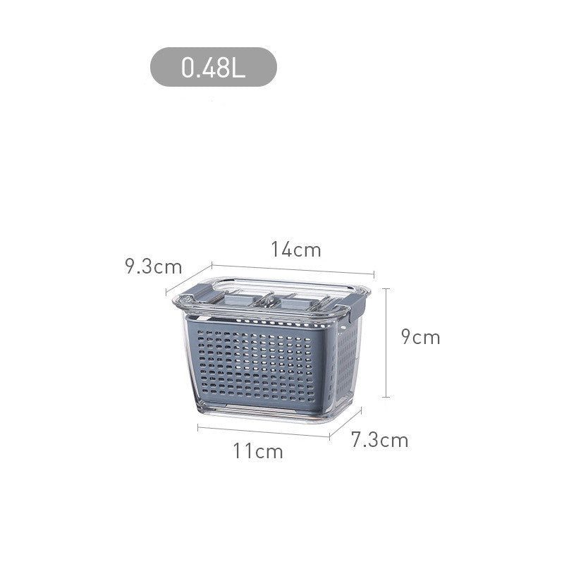 Easy-Drain Crisper Containers for Longer-Lasting Produce