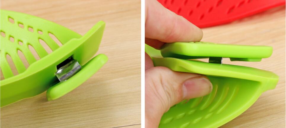 Clip-On Silicone Strainer for Easy, Mess-Free Draining