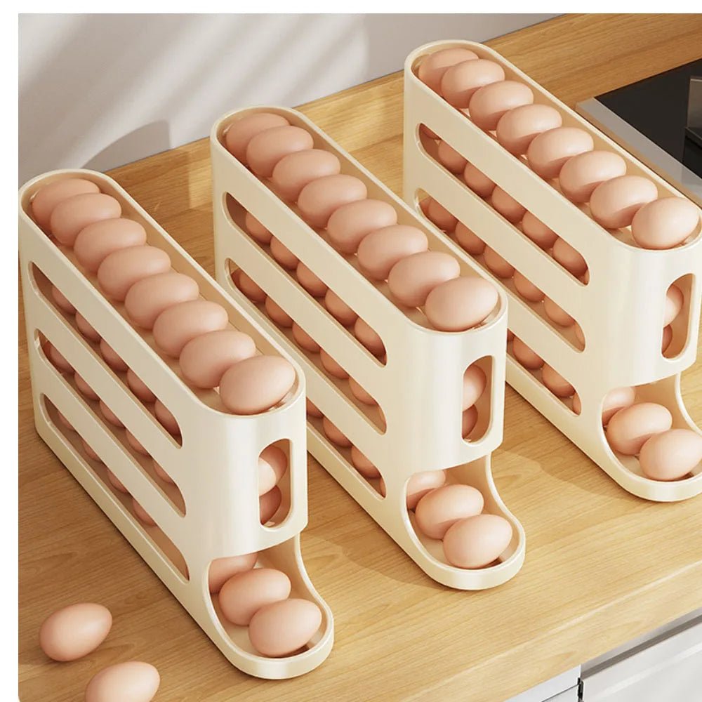 4-Tier Egg Storage Box for Fresh, Organized Fridge