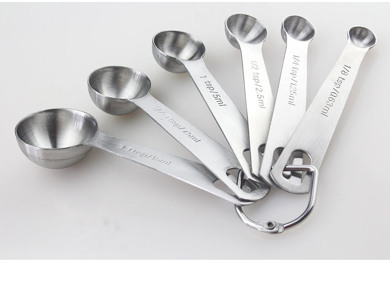 Easy-Store Stainless Steel Measuring Spoons for Everyday Cooking