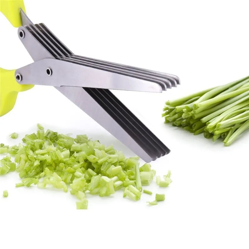 Multi-Layer Green Onion Scissors for Quick Kitchen Prep