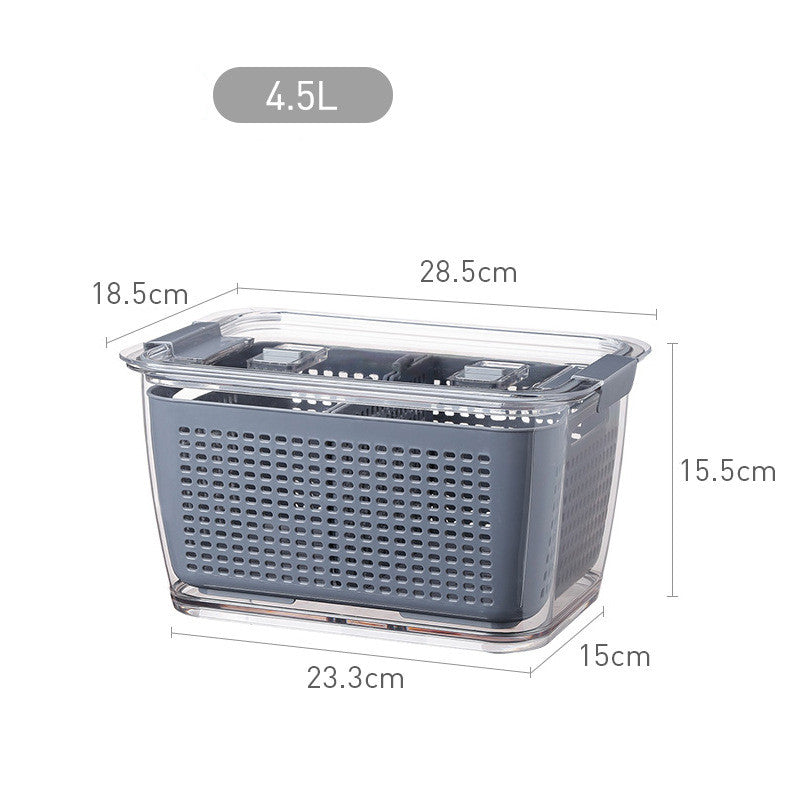 Easy-Drain Crisper Containers for Longer-Lasting Produce