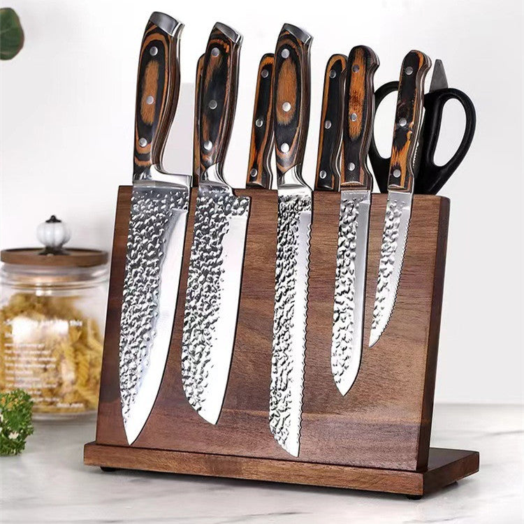Solid Wood Magnetic Knife Holder for Stylish Storage