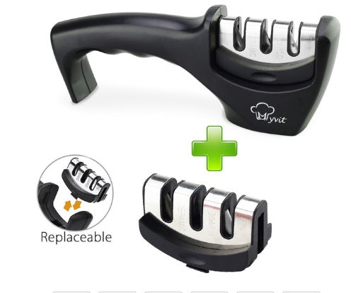 2-Stage Diamond Knife Sharpener for Razor-Sharp Kitchen Blades