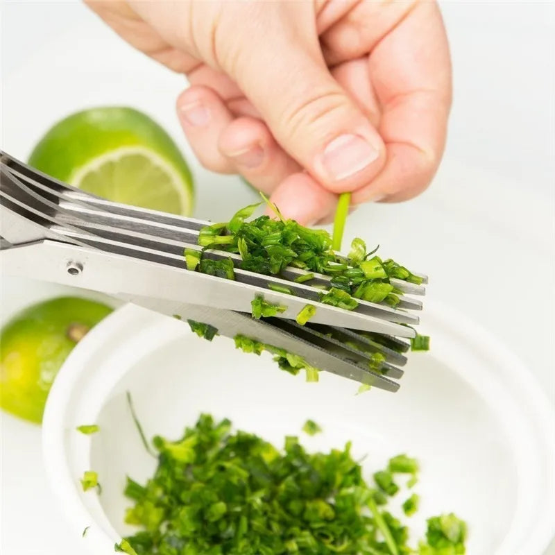 Multi-Layer Green Onion Scissors for Quick Kitchen Prep