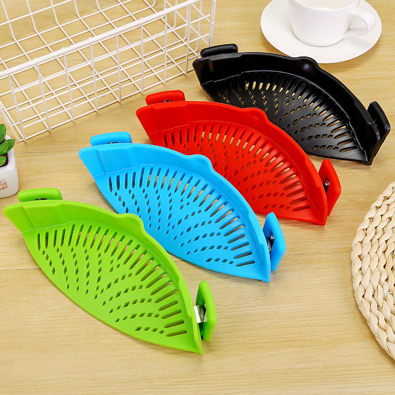 Clip-On Silicone Strainer for Easy, Mess-Free Draining