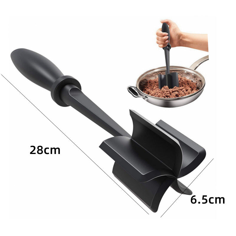 Meat Masher & Mixing Stick for Quick, Easy Cooking