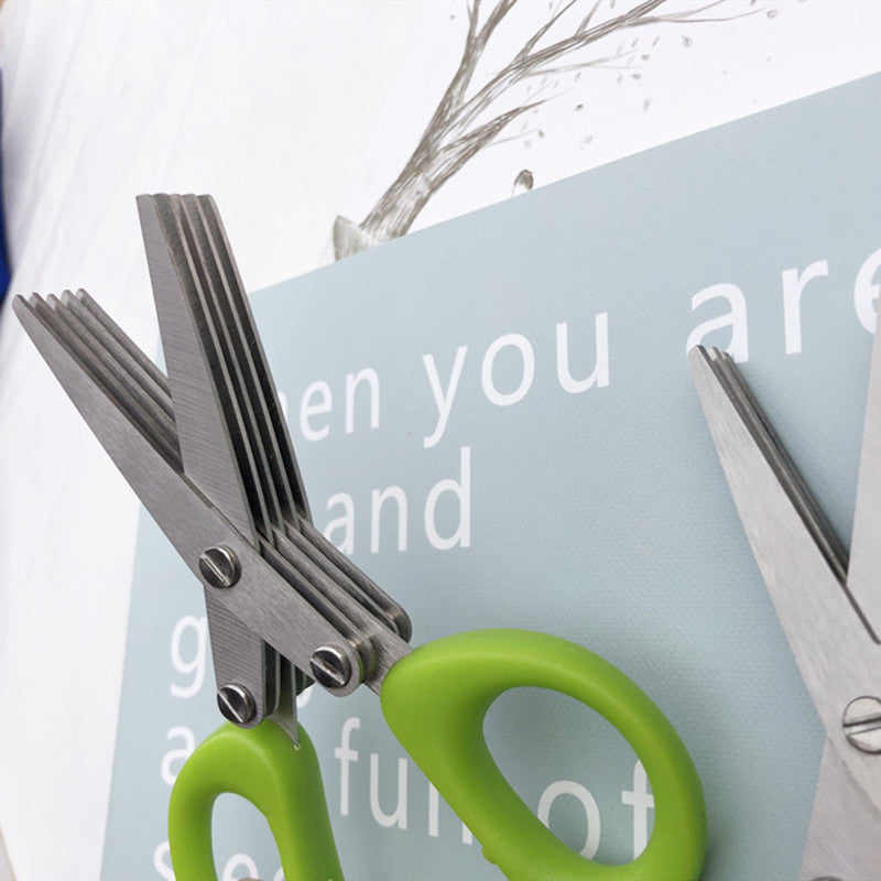 Multi-Layer Green Onion Scissors for Quick Kitchen Prep