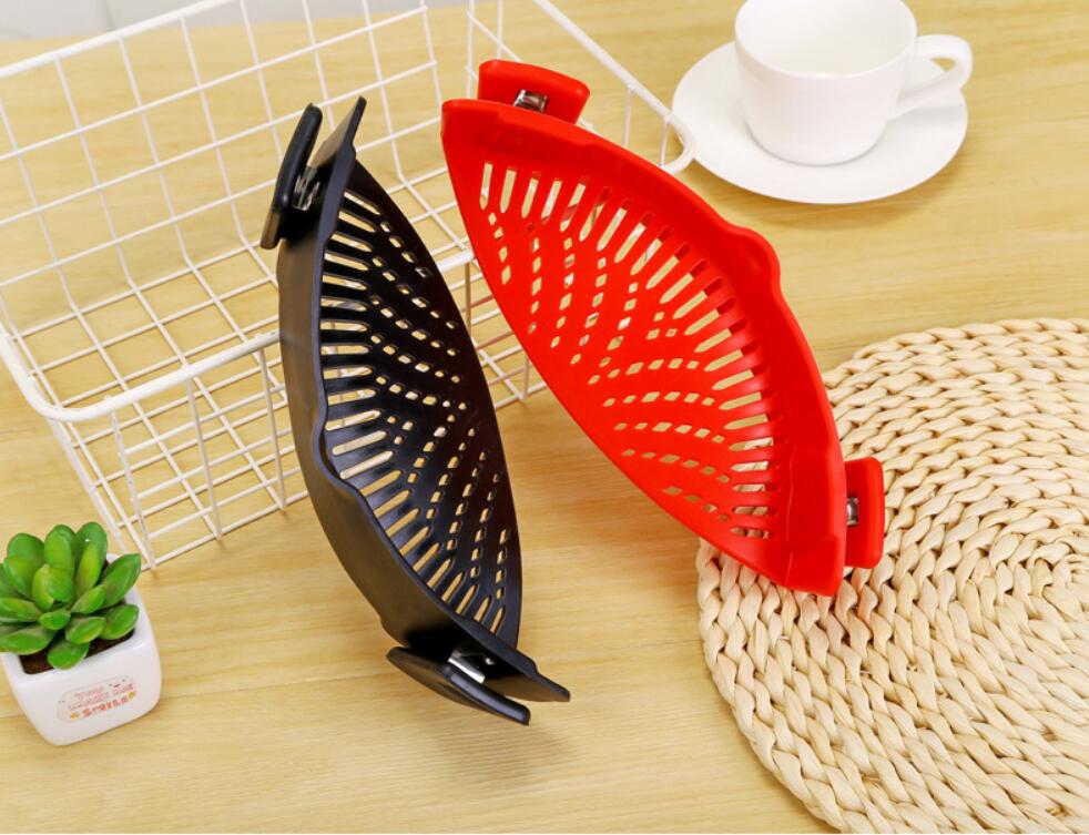 Clip-On Silicone Strainer for Easy, Mess-Free Draining