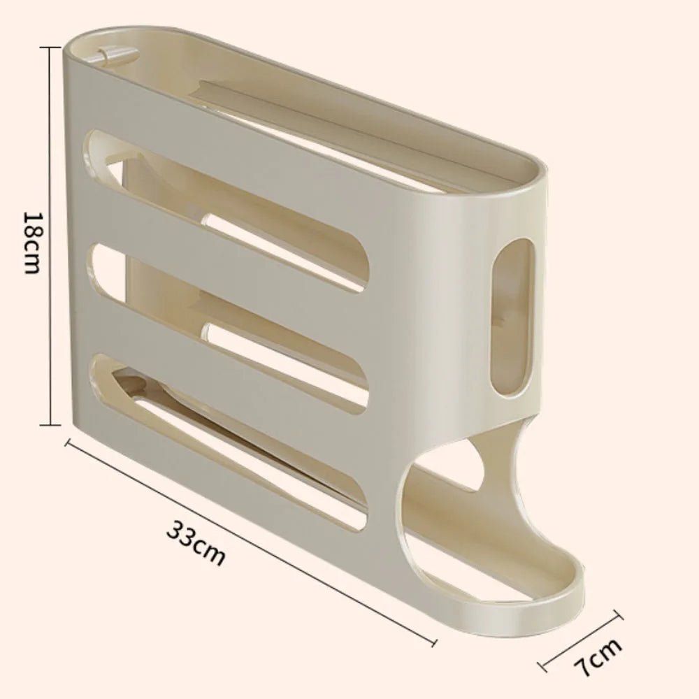 4-Tier Egg Storage Box for Fresh, Organized Fridge