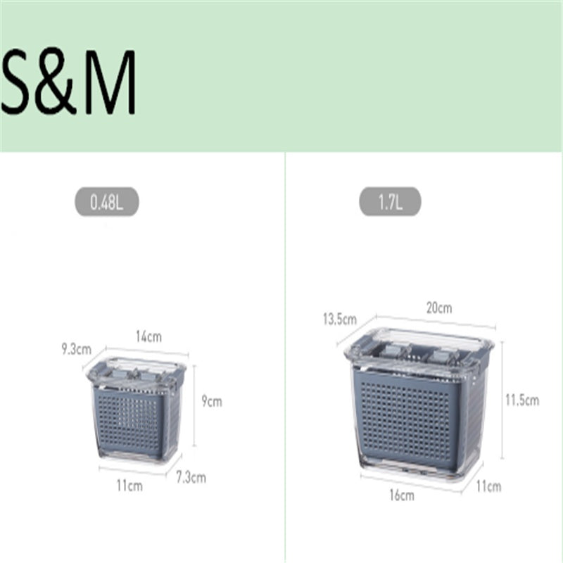 Easy-Drain Crisper Containers for Longer-Lasting Produce