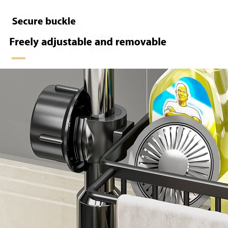 Faucet Storage Rack for Clean, Organized Kitchen Sinks