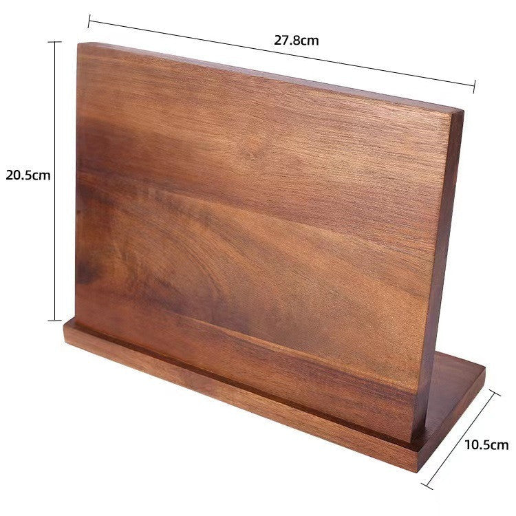 Solid Wood Magnetic Knife Holder for Stylish Storage