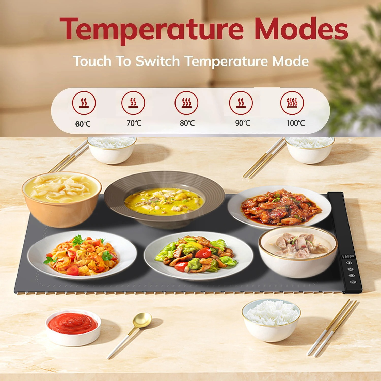 Portable Heating Mat for Warm, Fresh Meals Anywhere