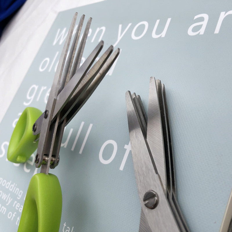 Multi-Layer Green Onion Scissors for Quick Kitchen Prep