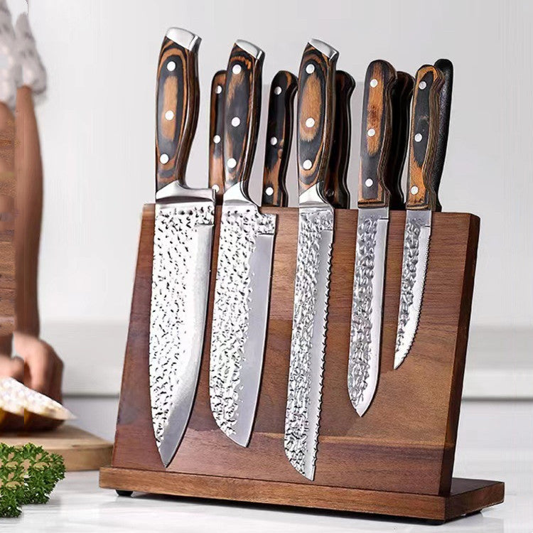 Solid Wood Magnetic Knife Holder for Stylish Storage