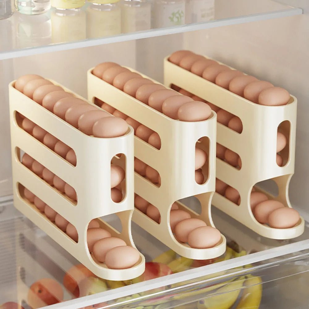 4-Tier Egg Storage Box for Fresh, Organized Fridge