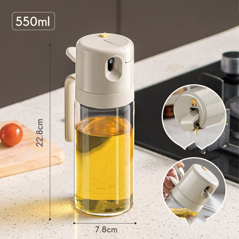 Easy Spray and Pour Oil Bottle for Everyday Cooking