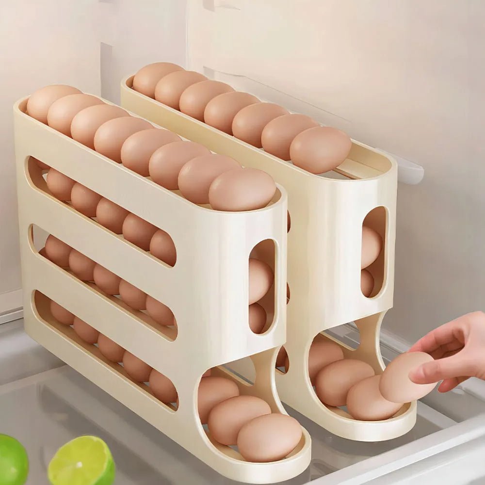 4-Tier Egg Storage Box for Fresh, Organized Fridge