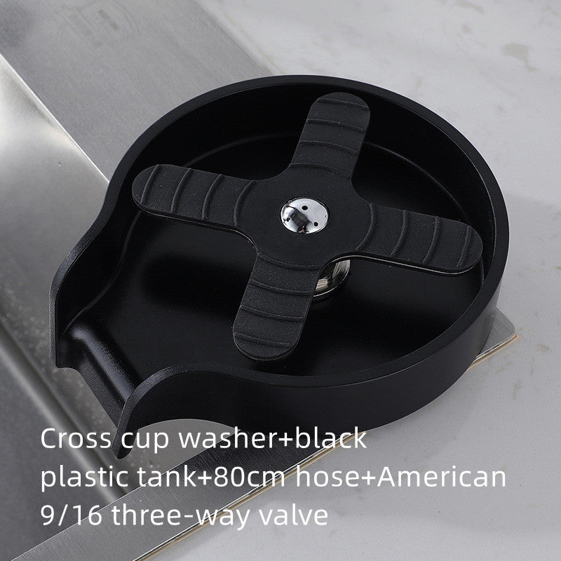 Quick Rinse Cup Washer for Kitchen Sink and Home Bar