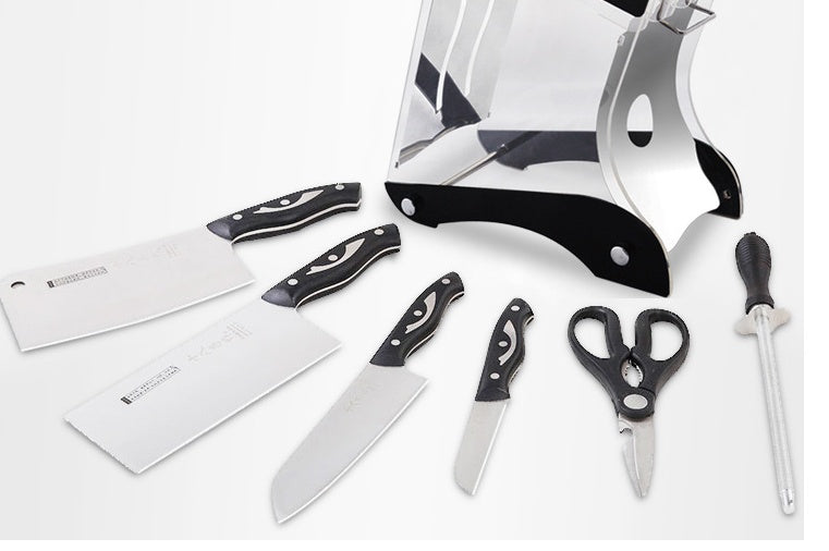Clear Acrylic Knife Holder for Safe, Stylish Counter Storage